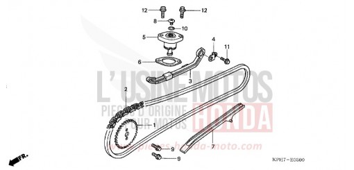 CAM CHAIN/TENSIONER ANF125T6 de 2006